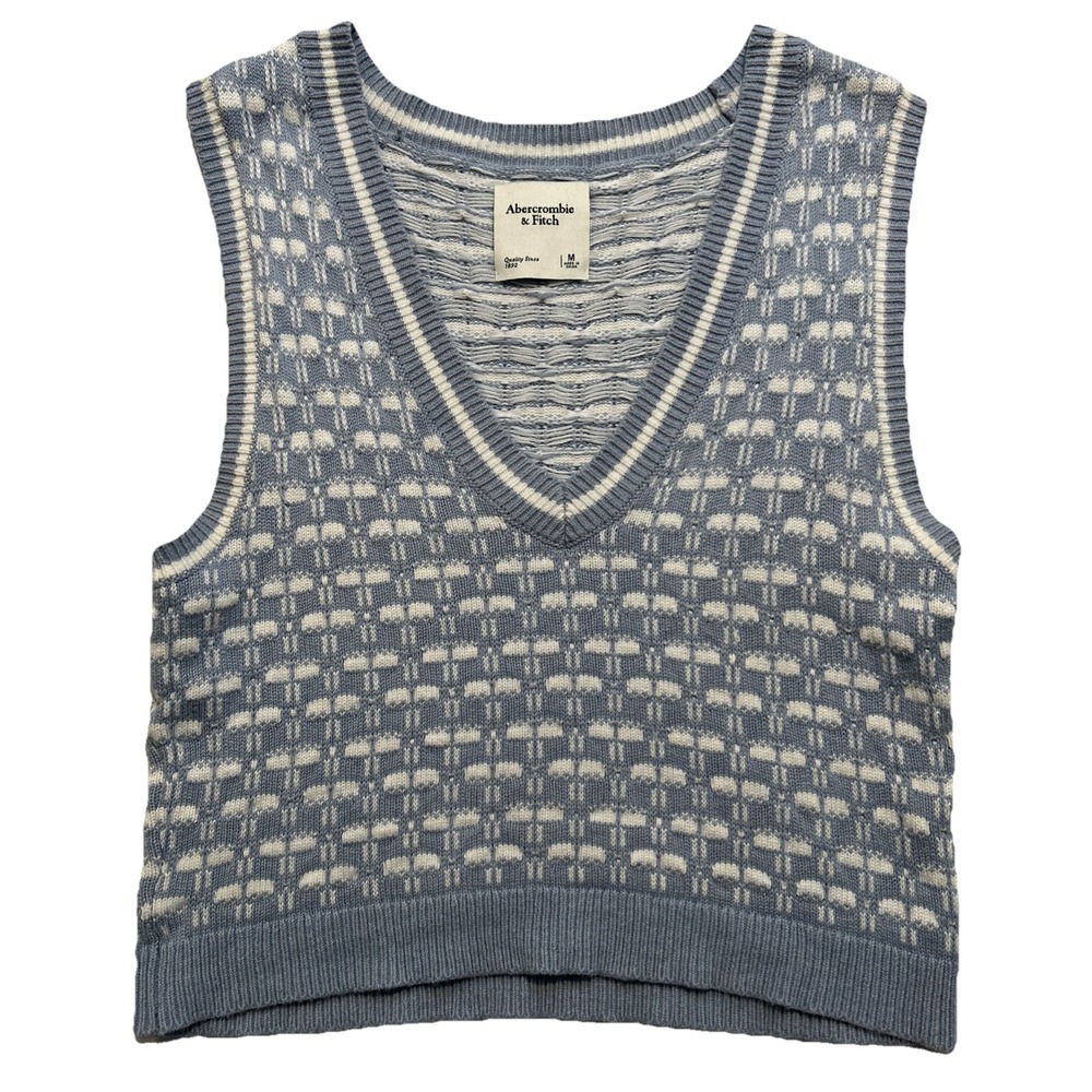 Abercrombie‎ & Fitch Sweater Vest Womens Medium Old Money Luxury Acadamia